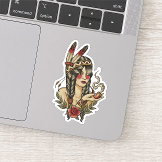 Sticker Indienne