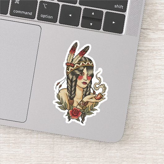 Sticker Indienne (Détail)