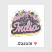 Sticker Indio, Californie (Feuille)