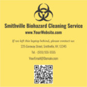 Sticker Industrie du biorisque - Noir sur un arrière - pla (Devant)