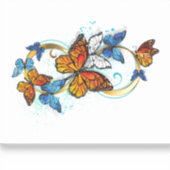 Sticker Infinité de papillons monarques (Recto)