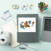 Sticker Infinité de papillons monarques (Couverture iPad)