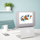 Sticker Infinité de papillons monarques (Ordinateur portable sur le bureau)