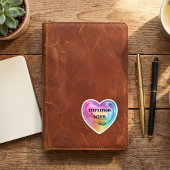 Sticker Infinite Love Rainbow Heart Die-Cut