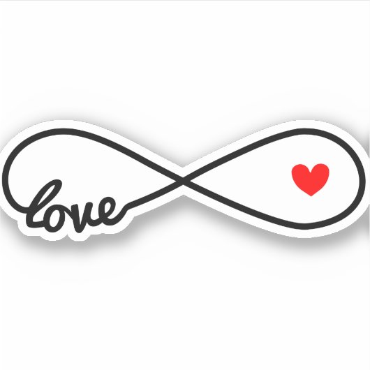 Sticker Infinity Love, symbole (Devant)