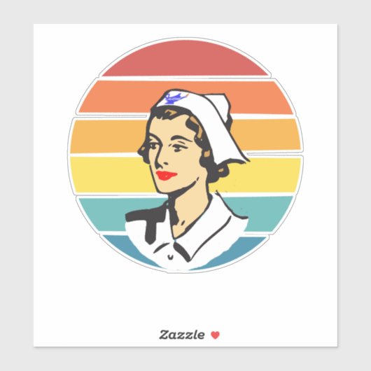 Sticker Infirmière (Feuille)