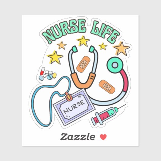 Sticker Infirmière (Feuille)