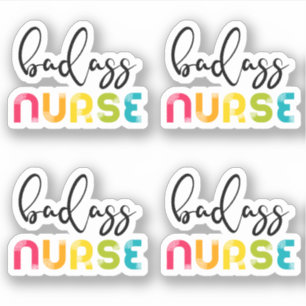 Sticker Infirmière Badass