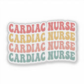 Sticker Infirmière Cardiaque Mignonne (Devant)