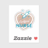 Sticker Infirmière certifiée (Feuille)