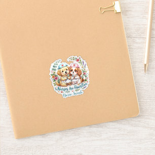 Sticker Infirmière Chiot Mignonne Pawsitive Aquarelle Pers