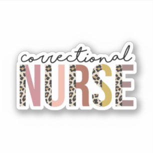 Sticker Infirmière correctionnelle, Soins infirmiers corre