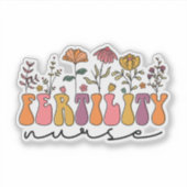 Sticker Infirmière de fertilité Fleur (Devant)
