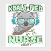 Sticker Infirmière de Koala (Feuille)