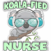 Sticker Infirmière de Koala (Devant)