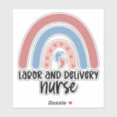 Sticker Infirmière de la main-d'oeuvre et de l'accouchemen (Feuille)