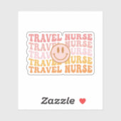 Sticker Infirmière de voyage, Infirmière de voyage (Feuille)