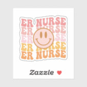 Sticker Infirmière d'urgence, infirmière, infirmière, reco (Feuille)