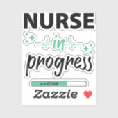 Sticker Infirmière en cours (Feuille)