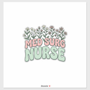 Sticker Infirmière en médecine chirurgicale dessin vectori