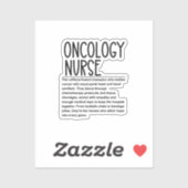 Sticker infirmière en oncologie (Feuille)