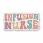Sticker Infirmière en perfusion (Devant)