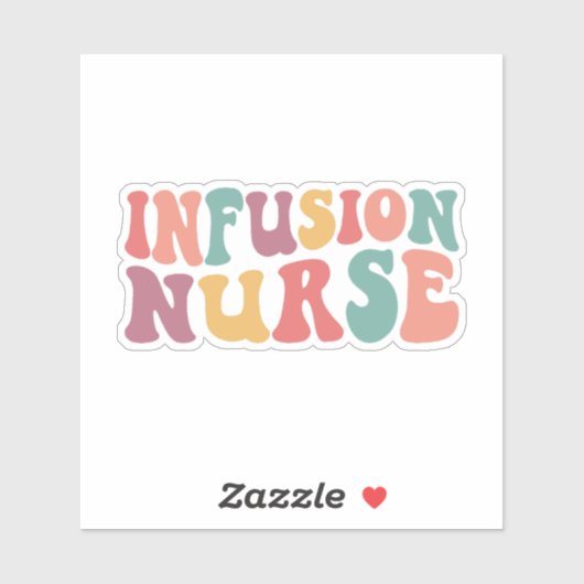 Sticker Infirmière en perfusion (Feuille)