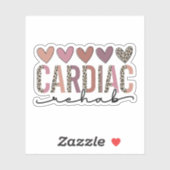 Sticker Infirmière en réadaptation cardiaque (Feuille)
