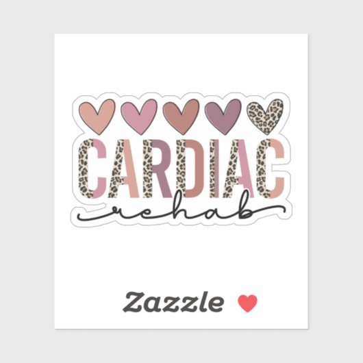 Sticker Infirmière en réadaptation cardiaque (Feuille)