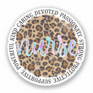 Sticker "Infirmière" et traits inspirants - Empreinte de l
