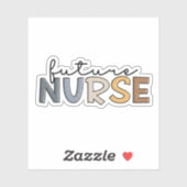 Sticker Infirmière future | Cadeau étudiant de l'école de  (Feuille)