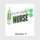 Sticker Infirmière future imperméable (Feuille)