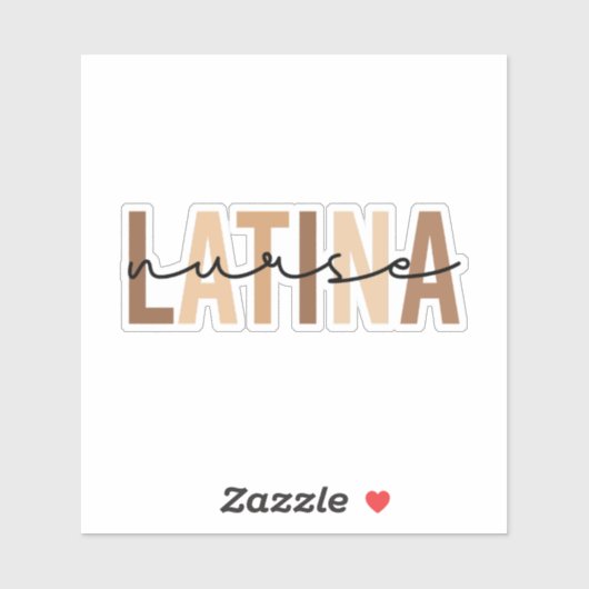Sticker Infirmière latina (Feuille)