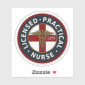 Sticker Infirmière LPN (Feuille)