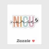 Sticker Infirmière NICU Cadeau Infirmière Unité de soins i (Feuille)