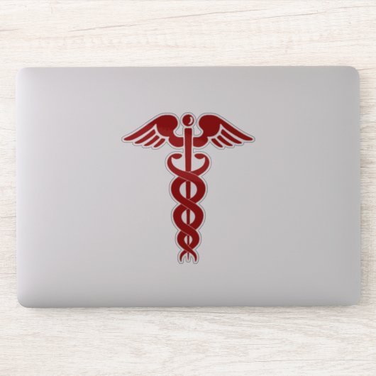 Sticker Infirmière ou docteur Caduceus (Ordinateur)