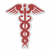 Sticker Infirmière ou docteur Caduceus (Devant)