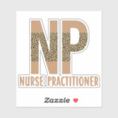 Sticker Infirmière Praticien NP appréciation infirmière gu (Feuille)