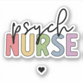 Sticker Infirmière psychique | Infirmière psychiatrique (Devant)