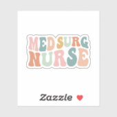 Sticker Infirmière super Med-Surg, Infirmière chirurgicale (Feuille)