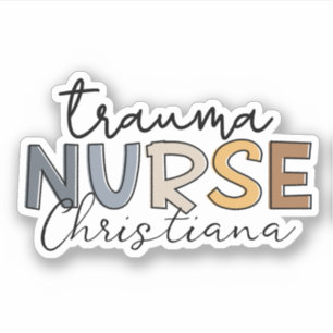 Sticker Infirmière Trauma personnalisée Trauma Infirmière