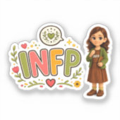 Sticker INFP — A Sonhadora Criativa (Recto)