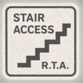 Sticker Infrastructures d'accès à l'escalier R.T.A. Autoco (Devant)