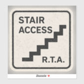 Sticker Infrastructures d'accès à l'escalier R.T.A. Autoco (Feuille)