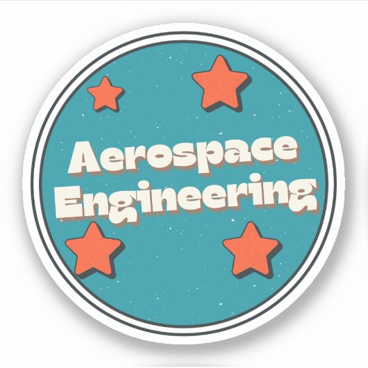 Sticker Ingénierie aérospatiale (Devant)