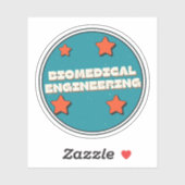 Sticker Ingénierie biomédicale (Feuille)