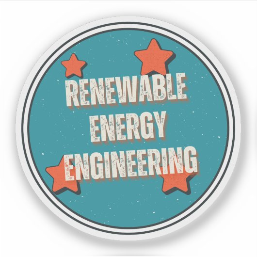 Sticker Ingénierie des énergies renouvelables (Devant)