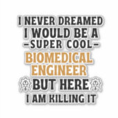 STICKER INGÉNIEUR BIOMÉDICAL (Devant)