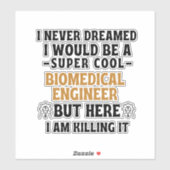 STICKER INGÉNIEUR BIOMÉDICAL (Feuille)