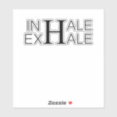 Sticker Inhale exhale (Feuille)